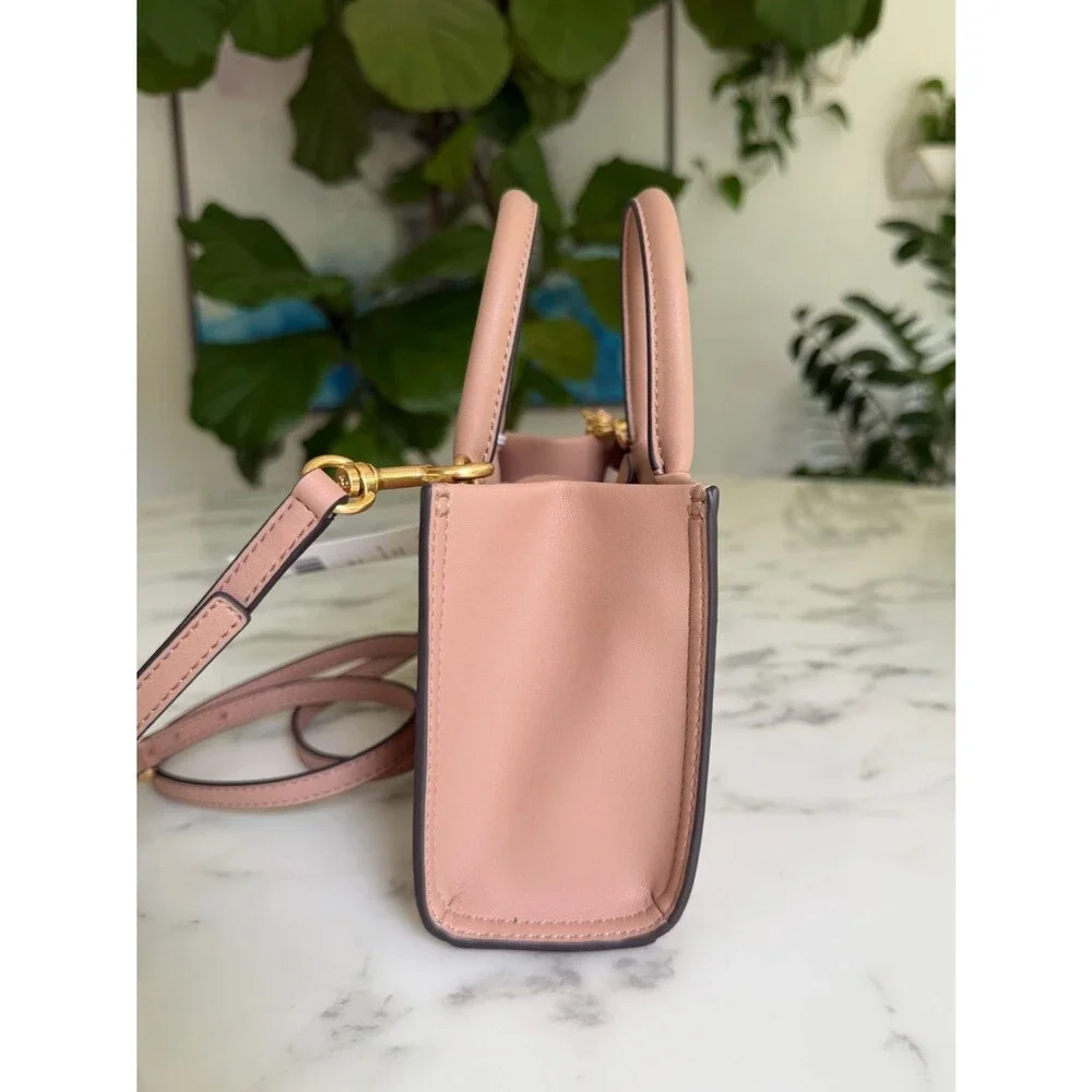 NWT Tory Burch MINI ELLA Bio Tote Bag in Light Sand Beige Tan Crossbody
